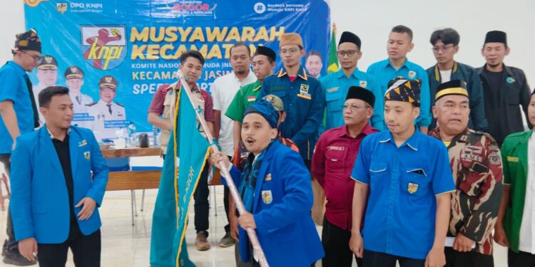 Deli Hanapi saat terpilih secara aklamasi dalam Muscam KNPI Kecamatan Jasinga