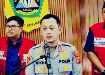 kapolres bogor saat melakukan jumpa pers