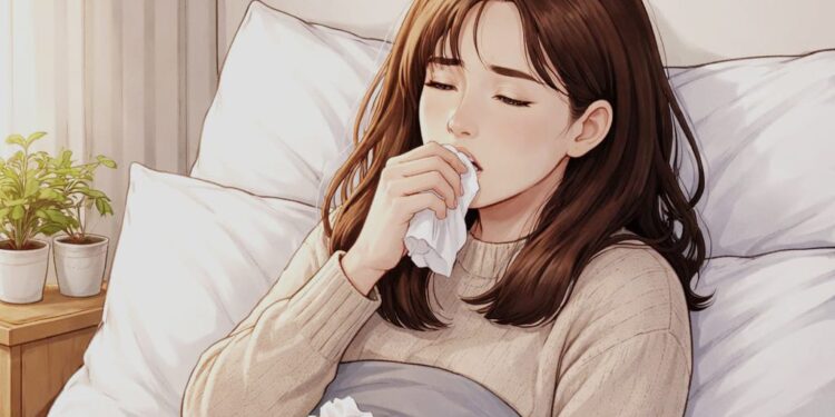 Ilustrasi virus influenza A H3N2 sub-clade K dan himbauan protokol kesehatan Kemenkes