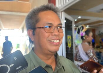 Kepala DPMD Kabupaten Bogor Hadijana saat memberikan penjelasan terkait publikasi anggaran desa.