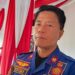 Plt. Kepala Dinas Kebudayaan Kabupaten Bogor Yudi Santosa saat memberikan penjelasan mengenai pola kerja dinas baru.