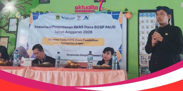 Dinas Pendidikan Kabupaten Bogor Sosialisasikan Penyusunan RKAS Dana BOSP PAUD Tahun 2026