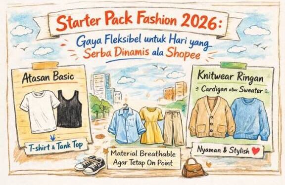 Starter Pack Fashion 2026: Gaya Simpel yang Fleksibel Buat Aktivitas Nonstop