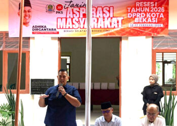 Reses Anggota DPRD Kota Bekasi Adhika Dirgantara Resmikan Kantor RW Jakamulya