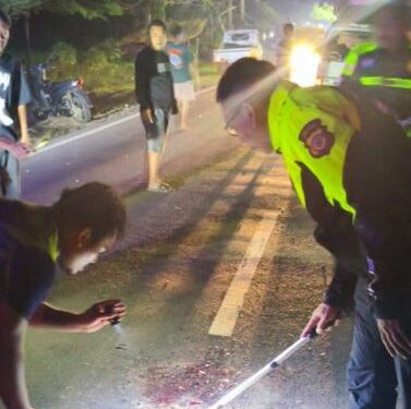 Gagal Menyalip Berujung Petaka, Dua Motor Adu Banteng, 3 Orang Luka Parah