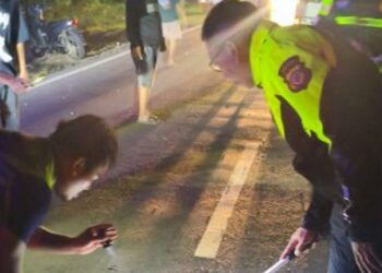 Gagal Menyalip Berujung Petaka, Dua Motor Adu Banteng, 3 Orang Luka Parah