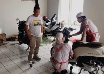 Service Gratis Jelang Mudik Lebaran 2026, Warga Ciangsana Antusias Periksa Kendaraan