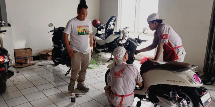 Service Gratis Jelang Mudik Lebaran 2026, Warga Ciangsana Antusias Periksa Kendaraan