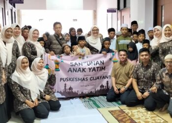 Enam Tahun Konsisten, Puskesmas Cijayanti Gelar Santunan dan Doa Bersama