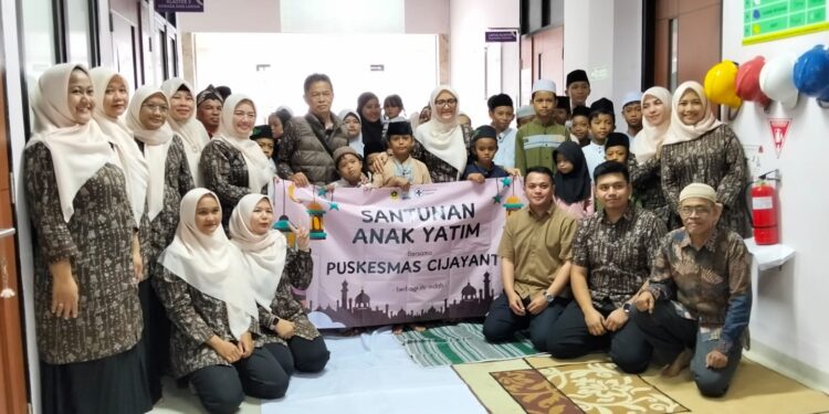 Enam Tahun Konsisten, Puskesmas Cijayanti Gelar Santunan dan Doa Bersama