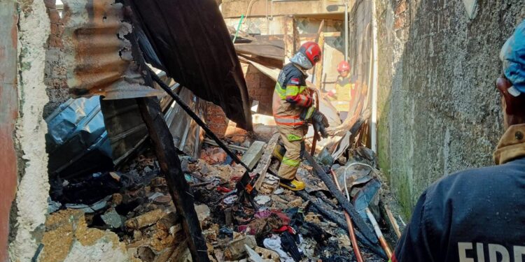 ‎‎Rumah di Cilendek Timur Terbakar, Diduga Akibat ODGJ Membakar Sampah