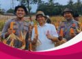 Pemdes Ciangsana dan Polsek Gunung Putri Panen Jagung Hibrida