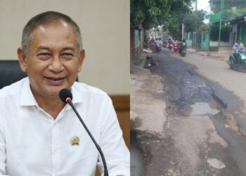 Jalan Raya KH Umar Rusak Parah, Dewan Beben: Saya Akan Sampaikan Ke DPUPR