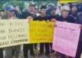 Ratusan Petani Tanjungsari Demo, Tuntut Perbaikan Irigasi Cikumpeni