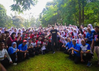 Ratusan Pelajar Kota Bogor Korve di Taman Heulang