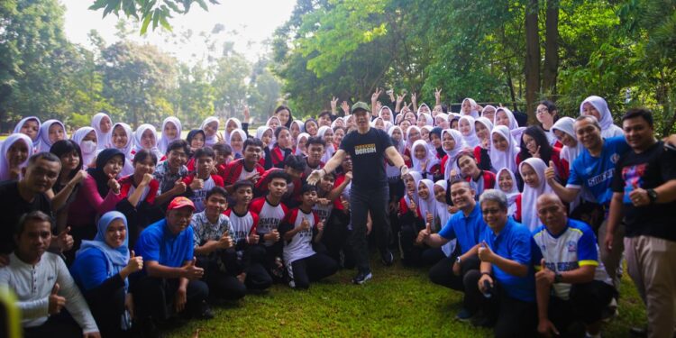 Ratusan Pelajar Kota Bogor Korve di Taman Heulang