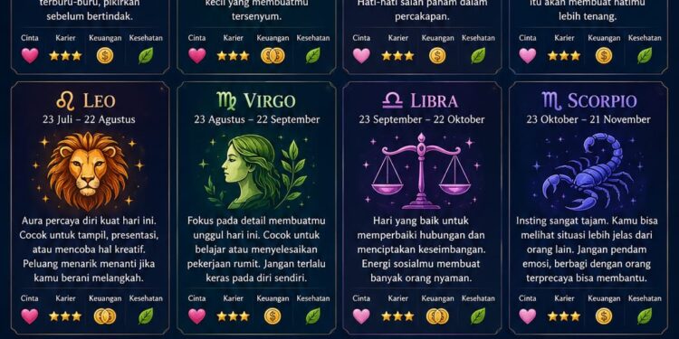 Ramalan Zodiak Senin, 11 Mei 2026‎