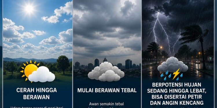 BMKG: Hujan Berpotensi Guyur Bogor pada Rabu, 6 Mei 2026