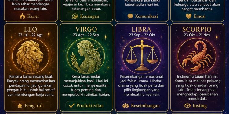 Ramalan Zodiak Rabu 20 Mei 2026.