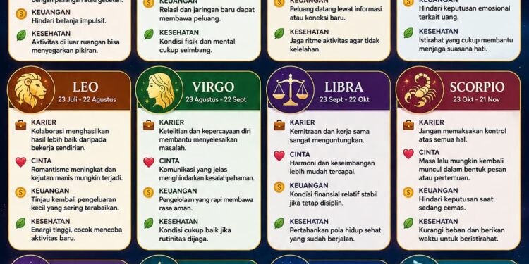 ‎Ramalan Zodiak Senin, 8 Juni 2026‎