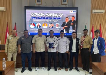 Safari Jurnalis PWI Kabupaten Bogor di Cisarua, Ajak Pemuda Perangi Hoaks Medsos