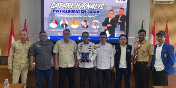 Safari Jurnalis PWI Kabupaten Bogor di Cisarua, Ajak Pemuda Perangi Hoaks Medsos
