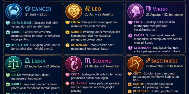 ‎Ramalan Zodiak Minggu, 14 Juni 2026