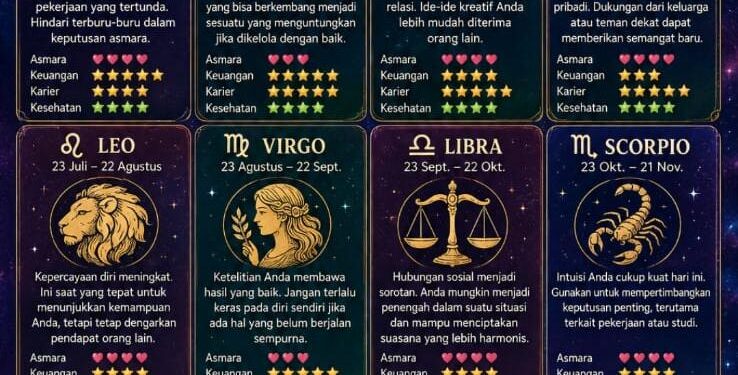 ‎Ramalan Zodiak Sabtu, 20 Juni 2026
