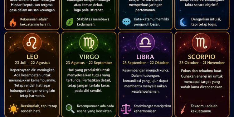Ramalan Zodiak Rabu, 17 Juni 2026