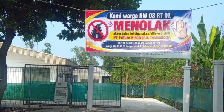 Belum Kantongi Izin?, Operasional PT Future Electronic Technology di Cileungsi Tuai Penolakan Warga