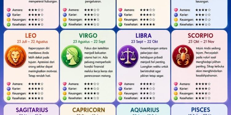 ‎Ramalan Zodiak Sabtu 11 Juli 2026
