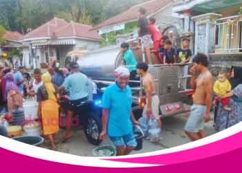 Musim Kemarau Melanda, Perumda Tirta Kahuripan Salurkan 8.000 Liter Air Bersih