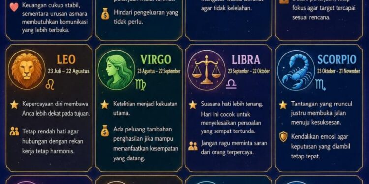 ‎Ramalan Zodiak Kamis 16 Juli 2026