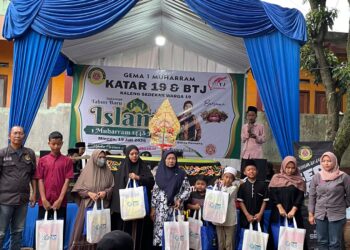 ‎Lewat Kaleng Sedekah, Katar Unit 19 Santuni 30 Yatim di Tlajung Udik