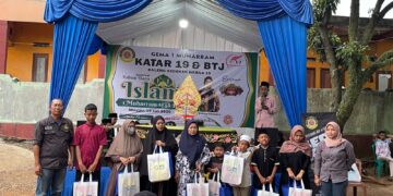 Lewat Kaleng Sedekah, Katar Unit 19 Santuni 30 Yatim di Tlajung Udik