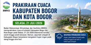 Sejumlah Wilayah di Bogor Berpotensi Diguyur Hujan pada Selasa 21 Juli 2026