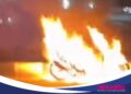 Motor Terbakar di Jalan Raya Tegar Beriman, Damkar: Padam dalam 20 Menit