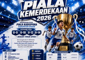 Karang Taruna Cileungsi Gelar Turnamen Sepak Bola Usia Dini Sambut HUT ke-81 RI
