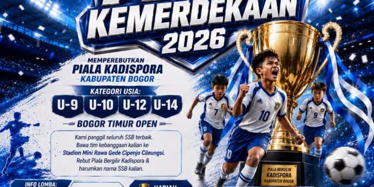 Karang Taruna Cileungsi Gelar Turnamen Sepak Bola Usia Dini Sambut HUT ke-81 RI