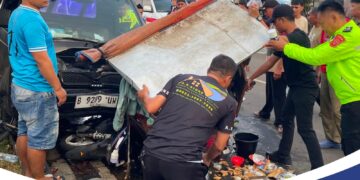 Tabrak Pesepeda dan Pedagang, Pengendara Pick Up yang Belajar Diamankan Polisi