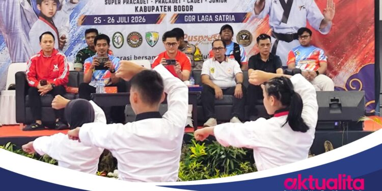 602 Atlet Ramaikan Kejuaraan Taekwondo MGMP 2026 di Cibinong, Bidik Bibit Atlet Berprestasi