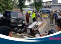 Sedang Belajar, Mobil Pick Up Tabrak Pesepeda dan Pedagang di Pakansari