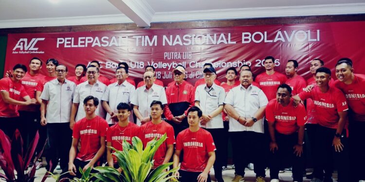 PBVSI Lepas Timnas Voli Putra Senior dan U-18, Target Pertahankan Gelar hingga Tembus Empat Besar Asia