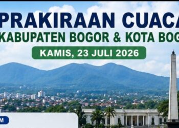 Prakiraan Cuaca Bogor Kamis 23 Juli 2026, Waspada Perubahan Cuaca