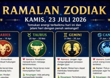 Ramalan Zodiak Kamis 23 Juli 2026: Leo, Taurus, & Libra Hoki