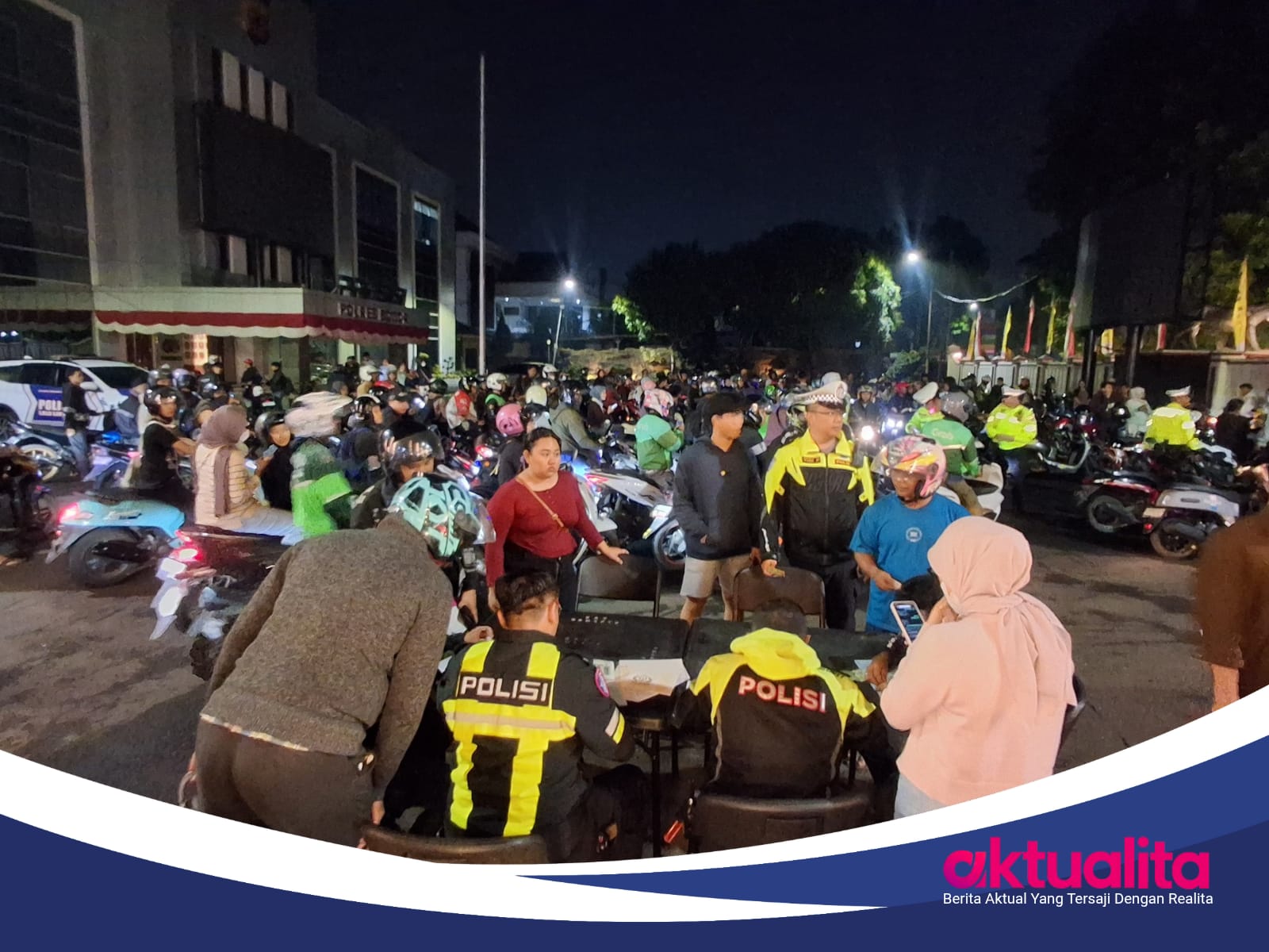 Razia Malam Polres Bogor: Periksa Lebih dari 100 Kendaraan dan Amankan 5 Kendaraan Diduga Bermasalah