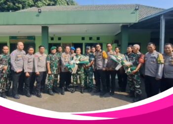 TNI-Polri Perkuat Sinergitas, Polsek Citeureup dan Babakan Madang Silaturahmi ke Koramil