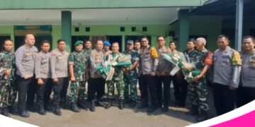 TNI-Polri Perkuat Sinergitas, Polsek Citeureup dan Babakan Madang Silaturahmi ke Koramil