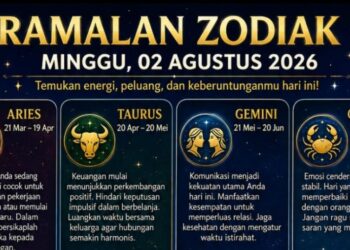 ‎Ramalan Zodiak Minggu 2 Agustus 2026: Leo, Gemini, dan Libra Beruntung‎