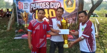 Meriahkan HUT ke-81 RI, Pemdes Nagrak Gelar Turnamen Sepak Bola Pemdes Cup U-40
